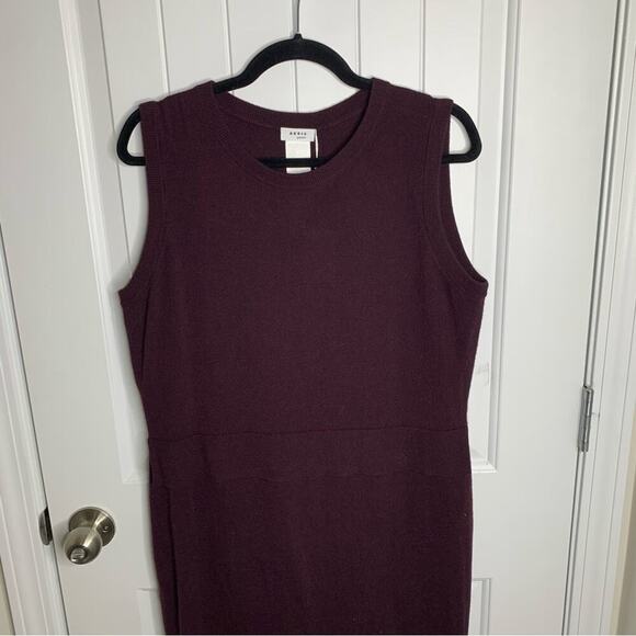 Akris Punto cashmere wool blend sleeveless sweater midi dress size 12 - Picture 2 of 11